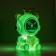 Night-wound-wound bear with a star Led usb white 12x12x16.5 cm Risalux