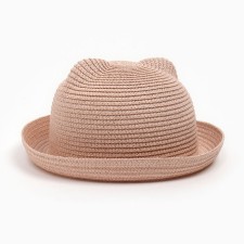Women's hat, Powder color, size 56-58