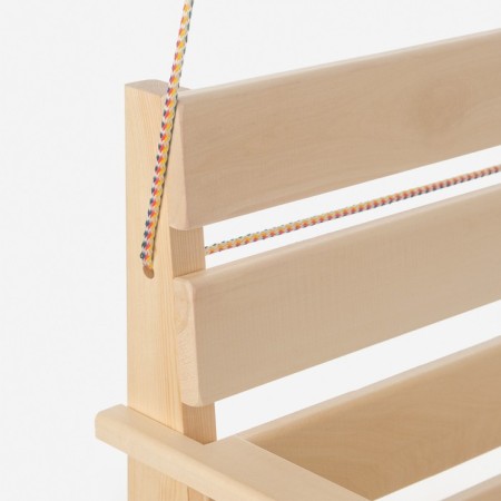 Suspended chair, wooden 50x50x50 cm-2