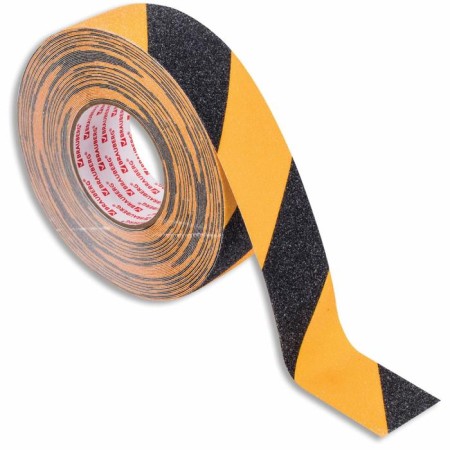 Anti-Squearing Brauberg 606775, granular, black and yellow, PVC base, 50 mm x 20 m 20 m-1
