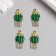 Decor for creativity metal, enamel, rhinestones "Cactus in a pot" 1.3x2.6 cm 7529965