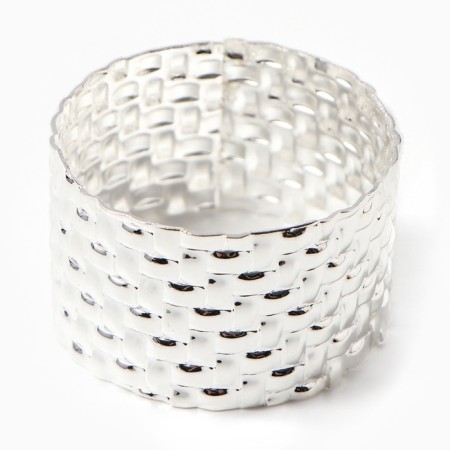 A set of napkins with decorative rings Ethel Eide 40x40 cm - 4 pcs, 100% HL, reps-8