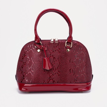 Set of bags with zipper, red color-1