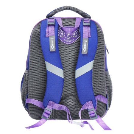 School backpack Erich Krause ergoline 15l, 39 x 28 x 14 cm, ergonomic back, Kawaii Whale 60093-4