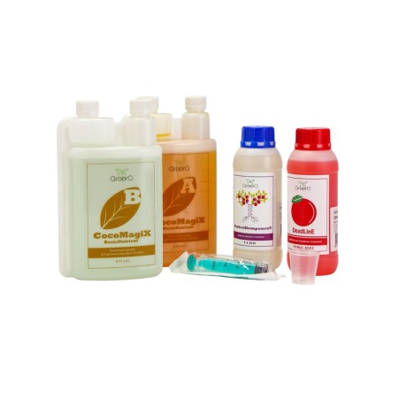 Fertilizer for Grobro hydroponics Grobro set Cocomagix Basic Pack, 1000ml