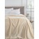 Mousse plaid, size 200x220 cm, beige color