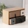 Casket wood 4 boxes "chest of drawers. Different textures" 10x20x13.5 cm