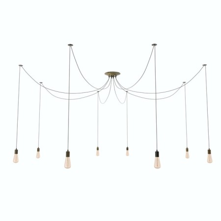 Speak "Spider" 8x40W E27 Black with a golden patina 80x80x90 cm Bayerlux
