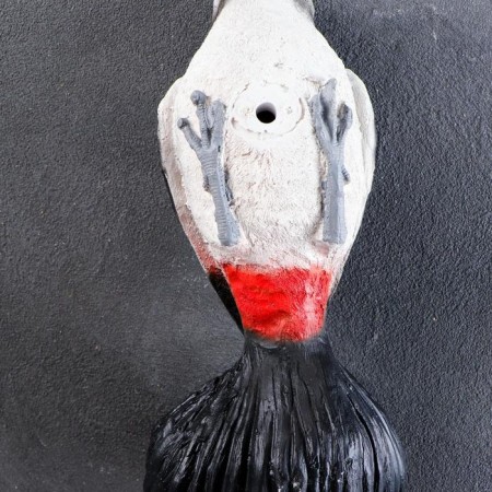 Decorative suspended feeder "woodpecker" good souvenirs from polystone, 12x27cm, medium-3