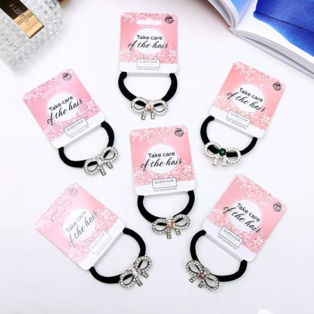 Hair gum "Janice" bow, mix-2
