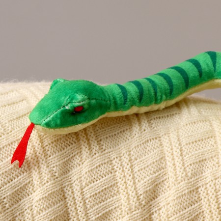 Soft toy "Snake", 39 cm, green color-1