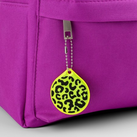 The reflective element "Pattern Leopard", bilateral, 5 × 5.7 cm, color mix-1