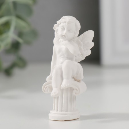 Polystone souvenir "Angel on the column" 5.5x2.5x2.5 cm