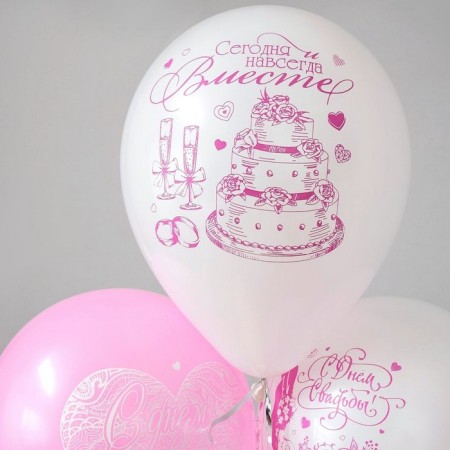 Latex ball 12 “Wedding. Tenderness”, pastel mix, 2 tbsp., Set 25 pcs.-2
