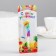 Candle in the cake on the skewer "Multi -colored faces", the number 1, 5.3 cm