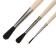 Set of protein brushes 3 pieces, calligrata No. 1 (round No.: 1, 3, 5), wooden handle