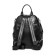Women's backpack, genuine leather, Polina & Eiterou Black, 30x11x30 cm