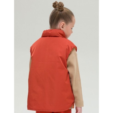 Vest for girls, height 104 cm, orange color-13