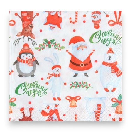 Paper napkins Pero Prestige “Fun friends”, 3 layers, 33x33, 20 pcs.-1
