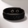 Bracelet Skin "minimal" braid, black color, 22 cm