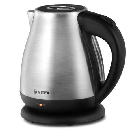Electric kettle vitek VT-7012, metal, 1.7 l, 2200 watts, silver-black-1