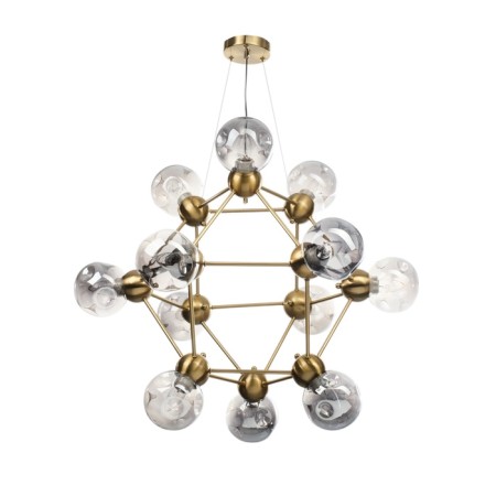 Chandelier "Molecule" 12he27 Brass 80x80x65-115 cm-3