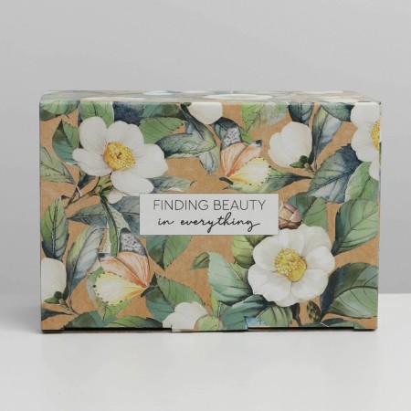 Box - Penal, Gift packaging, Flowers, 22 x 15 x 10 cm-5