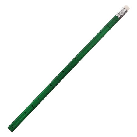 Black pencil with the eraser "ruler", hardness of HB, round body, mix-4