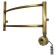 Domoterm electric heated towel rail "Calipso", 500 x 700 mm, 5 crossbars, rights, bronze