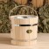 A bucket of linden, 7l, galvanized insert, handle-Vervka, "Dobroparov"