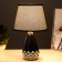 Table lamp "Florence" E14 40W Black-CHROM 22.5x22.5x35 cm Risalux