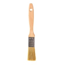 Brush flat bison 01005-025, light natural bristles, wooden handle, 1 ″/25mm