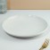 Ceramic plate "Fern", 25.5 cm, white color