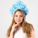 Carnival kokoshnik "Winter Queen" from felt, with application