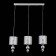 Suspended EVOLUCE lamp. Sle107103-03. Pazione. 3x40 watts, E27, 59x14x27 cm, chromium color