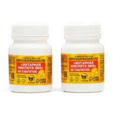 Vitamuno amber acid, 50 tablets of 0.5 g, 2 packages