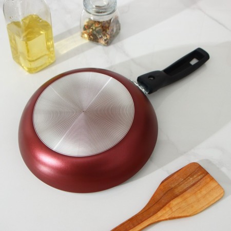 The pan "hostess", d = 20 cm, removable handle, anti -stick coating, burgundy color-7
