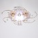 Economic light chandelier with DDD 41007/3 3x40W E27 LED white 49x49x17 cm