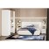 Summit bedside table, 452x380x488, white texture/Mernga MDF