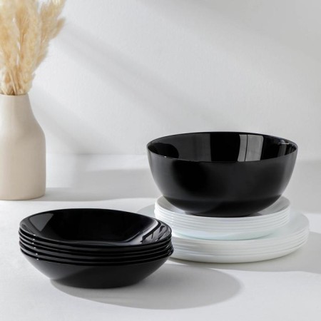 Service Dining Suddle Diwali, 19 objects, white color, black