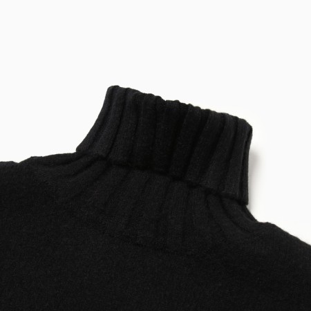 Women's sweater, black color, one size (46-50)-2