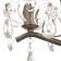 Bra "Ellie" 1x40W E14 Antique bronze 23x13x23cm
