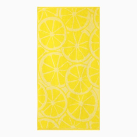 Terry towel Lemon Color, 100x150 cm, yellow color-1