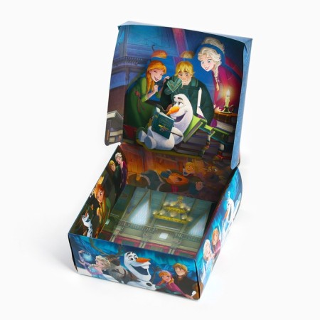 Gift folding box with 3D, cold heart, 15x15x7 cm-1