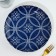 Ceramic plate "Morocco", 22.5 cm, blue color