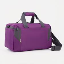 Sports bag with lightning, 2 outer pockets, lilac color
