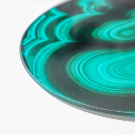 Board cutting glass shade "Malachite", d = 20 cm, green color-1