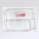 Organizer for storage, 2 sections, 26.5 × 20.5 × 6.6 cm, the color is transparent