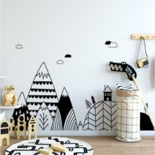 Interior black plastic sticker 