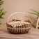 VAZ with a covered lid, from bamboo 30x30x20 cm